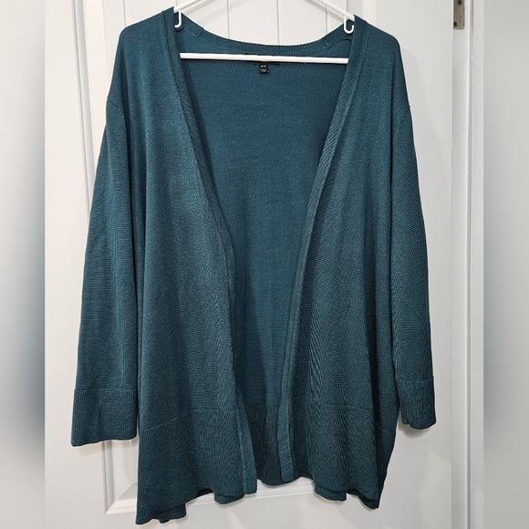 Lane Bryant Sweaters - Lane Bryant Green Open Front Cardigan Sweater Plus Size 18/20